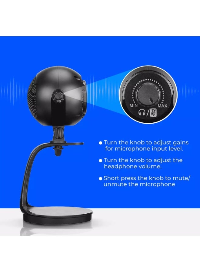 BOYA PM300 USB Condenser Microphone for YouTube | Podcast mic Set | Microphone for Recording | Gaming Mic for Pc | Condenser Mic with Desktop Stand Compatible with Windows and Mac Computers - Image 5
